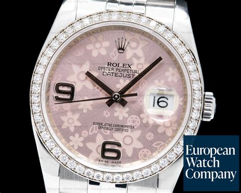 rolex floral dial price|rolex 116244 pink floral.